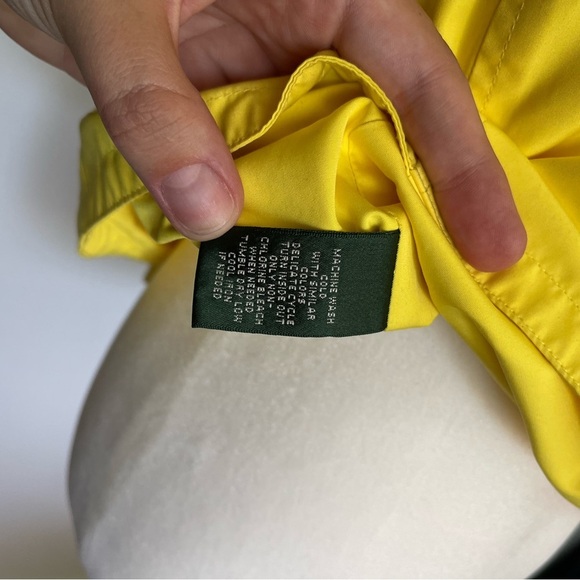 Lauren Ralph Lauren Double Breasted Yellow Vest Size S “with Anchors Buttons” - Picture 4 of 4